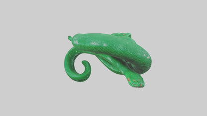3D model Emerald Tree Boa statue model VR / AR / low-poly