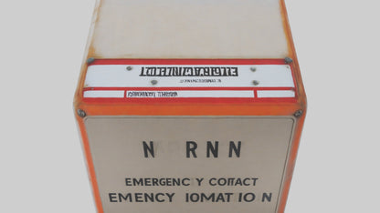 3D model Emergency Contact Information Warning Sign model VR / AR / low-poly