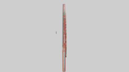 3D model Emergency Evacuation Route Attention Sign model VR / AR / low-poly