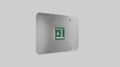 3D model Emergency Exit Only Attention Sign model VR / AR / low-poly