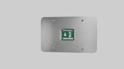 3D model Emergency Exit Only Attention Sign model VR / AR / low-poly