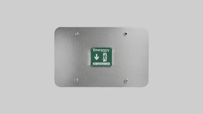 3D model Emergency Exit Only Attention Sign model VR / AR / low-poly