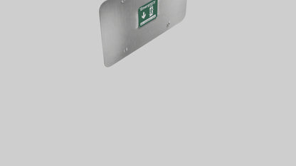 3D model Emergency Exit Only Attention Sign model VR / AR / low-poly
