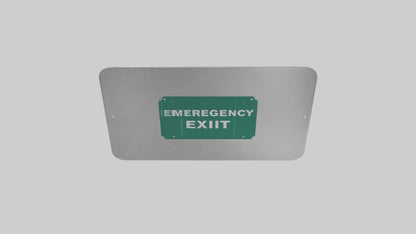 3D model Emergency Exit Only Attention Sign model VR / AR / low-poly