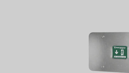 3D model Emergency Exit Only Attention Sign model VR / AR / low-poly