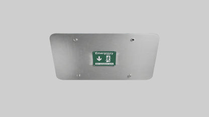 3D model Emergency Exit Only Attention Sign model VR / AR / low-poly