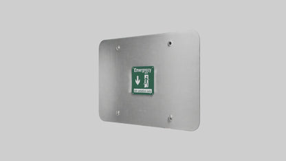 3D model Emergency Exit Only Attention Sign model VR / AR / low-poly