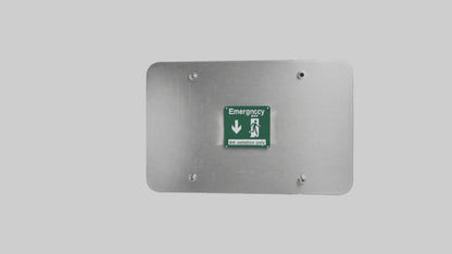 3D model Emergency Exit Only Attention Sign model VR / AR / low-poly