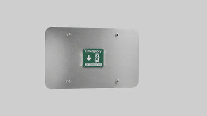 3D model Emergency Exit Only Attention Sign model VR / AR / low-poly