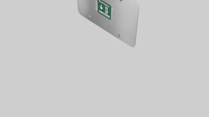 3D model Emergency Exit Only Attention Sign model VR / AR / low-poly
