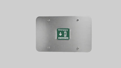3D model Emergency Exit Only Attention Sign model VR / AR / low-poly