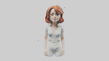 3D model Emma Stone statue model VR / AR / low-poly