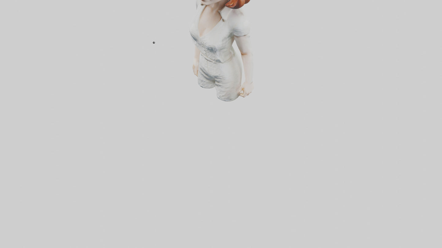 3D model Emma Stone statue model VR / AR / low-poly