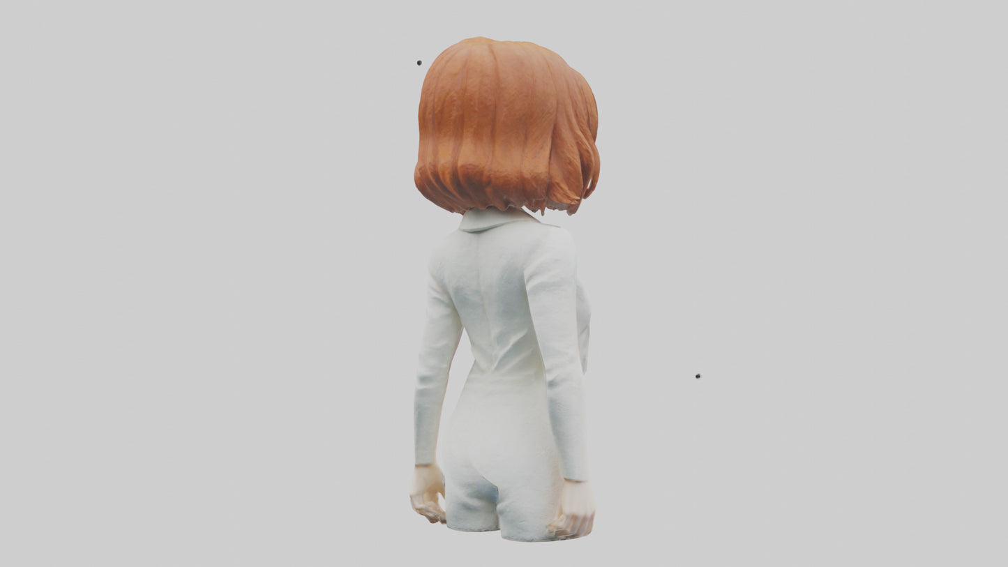 3D model Emma Stone statue model VR / AR / low-poly