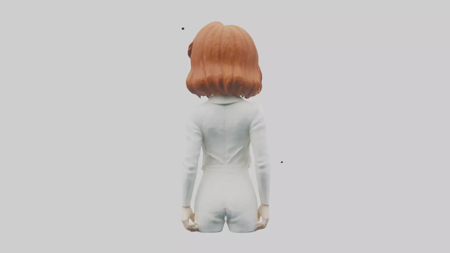 3D model Emma Stone statue model VR / AR / low-poly