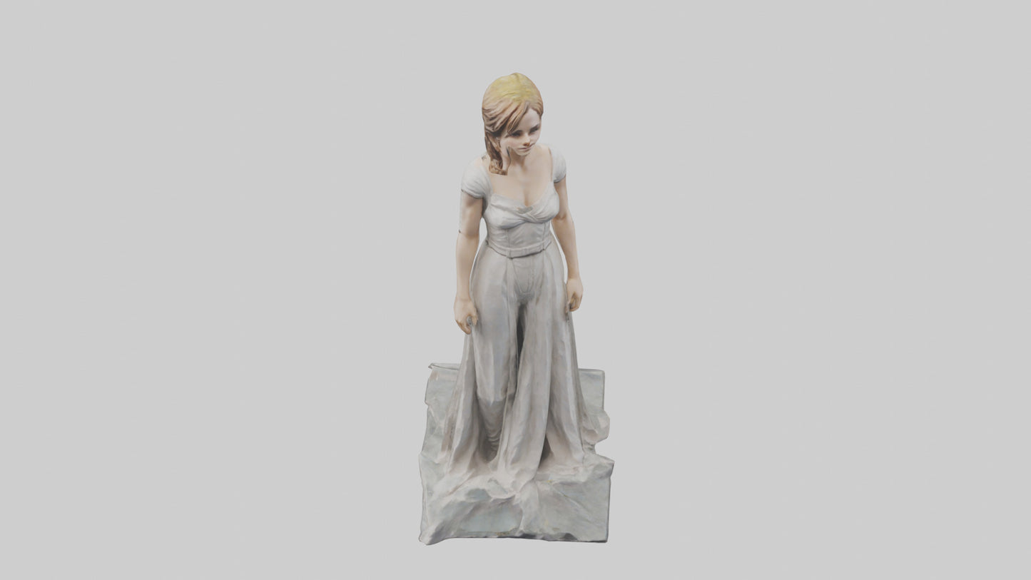 3D model Emma Watson statue model VR / AR / low-poly