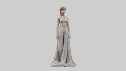 3D model Emma Watson statue model VR / AR / low-poly