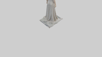 3D model Emma Watson statue model VR / AR / low-poly