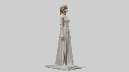 3D model Emma Watson statue model VR / AR / low-poly