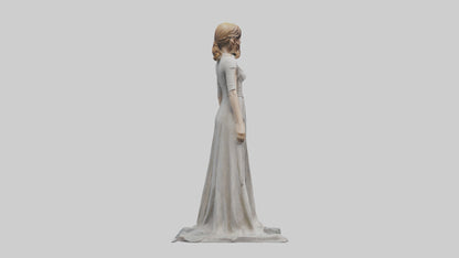 3D model Emma Watson statue model VR / AR / low-poly