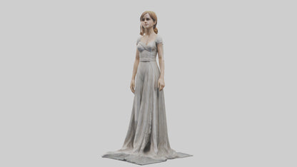 3D model Emma Watson statue model VR / AR / low-poly