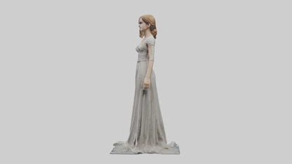 3D model Emma Watson statue model VR / AR / low-poly