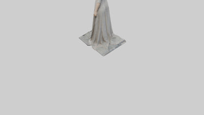 3D model Emma Watson statue model VR / AR / low-poly