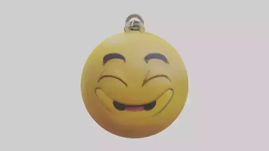 3D model Emoji keychain model VR / AR / low-poly