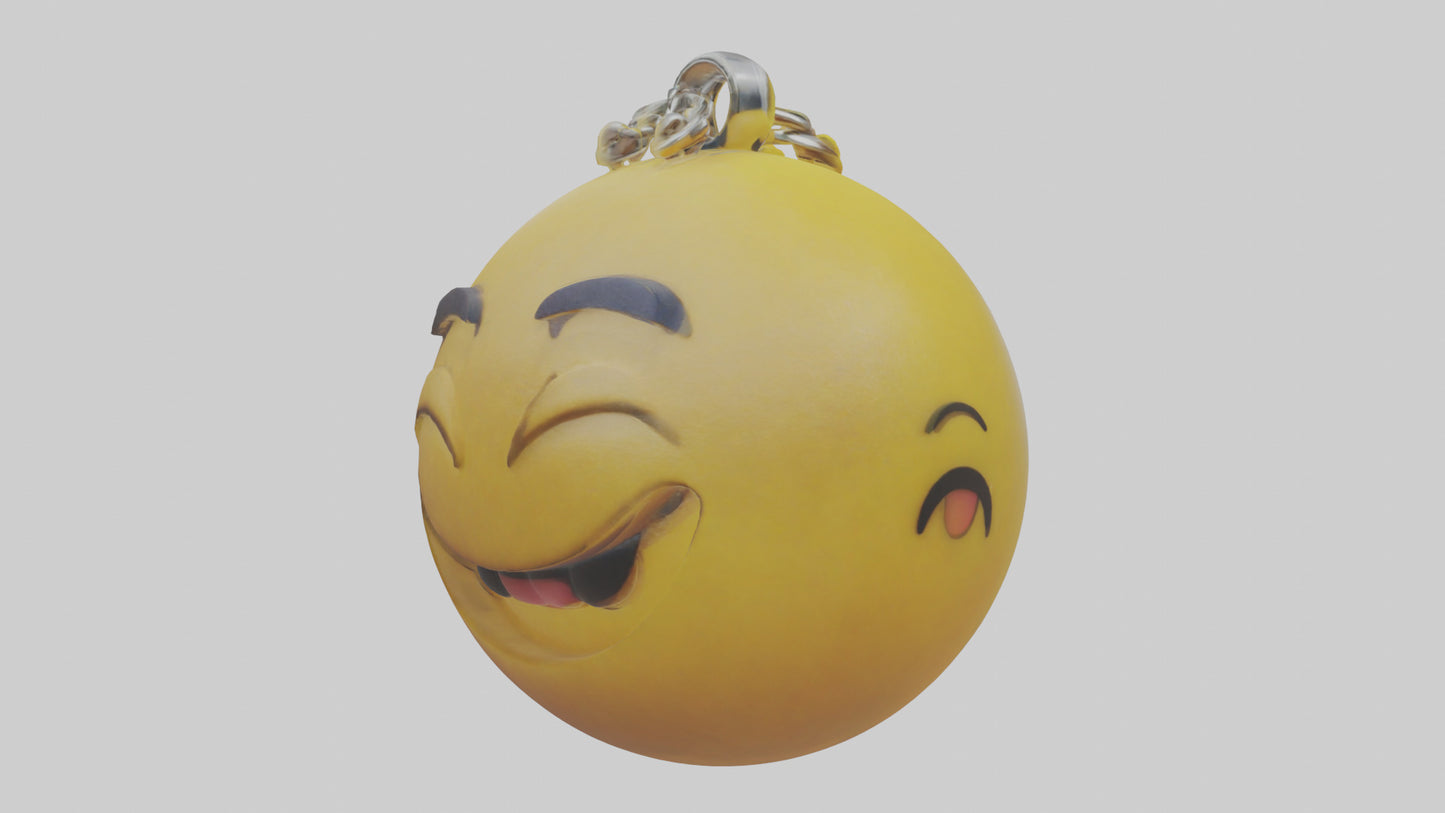 3D model Emoji keychain model VR / AR / low-poly
