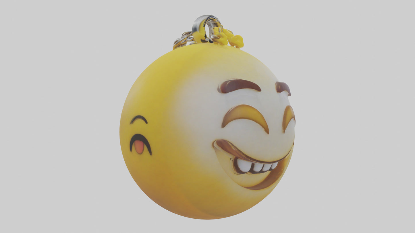 3D model Emoji keychain model VR / AR / low-poly