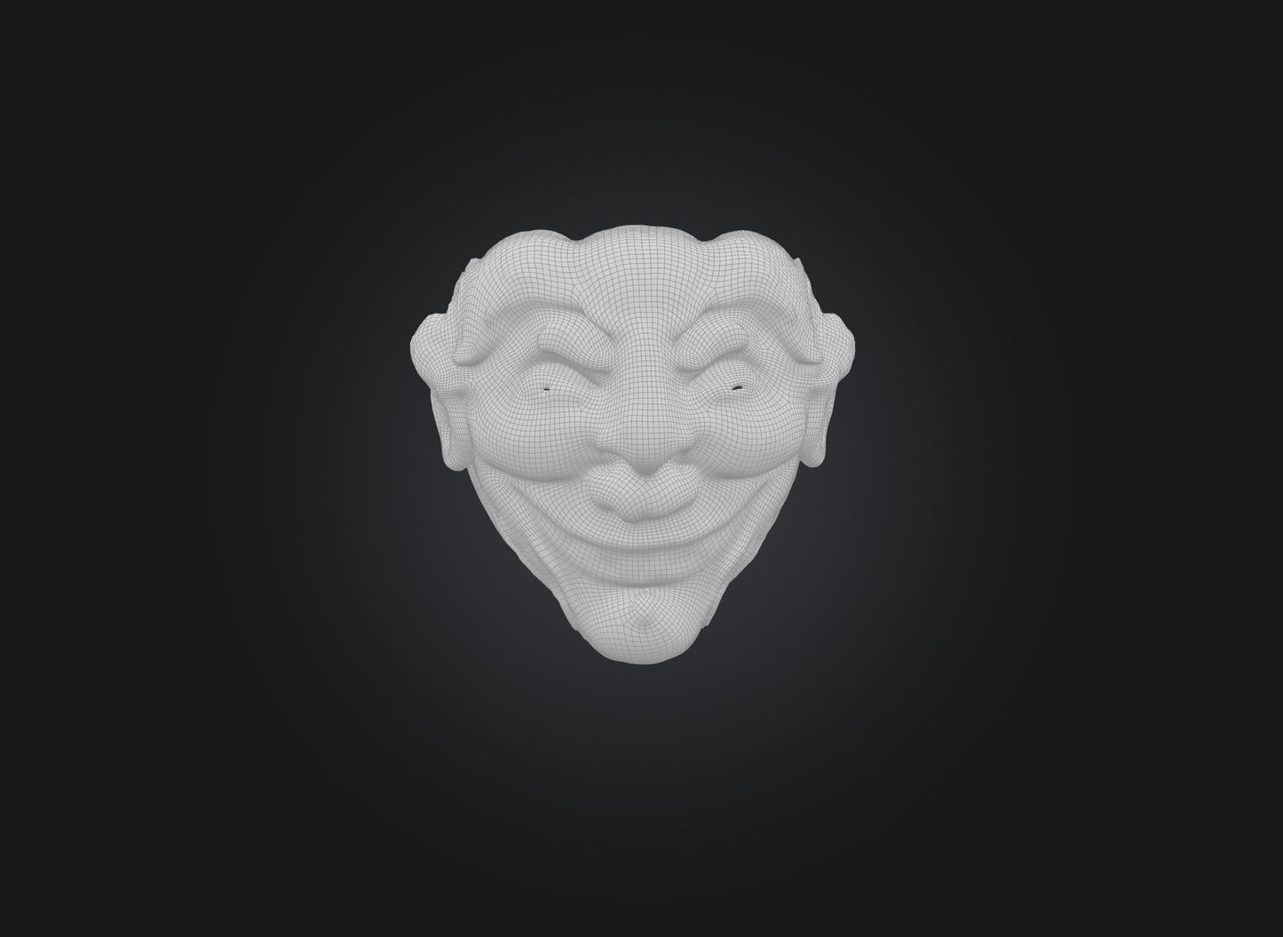 3D model emotion mask model VR / AR / low-poly