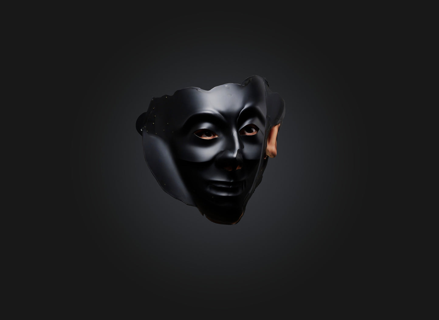 3D model emotion mask model VR / AR / low-poly