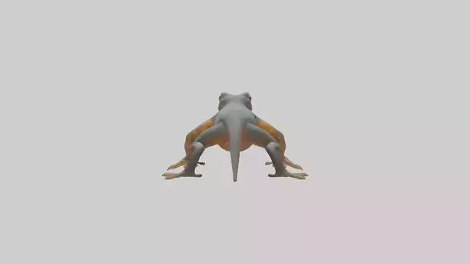3D model Emperor Newt climbing model VR / AR / low-poly
