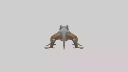 3D model Emperor Newt climbing model VR / AR / low-poly