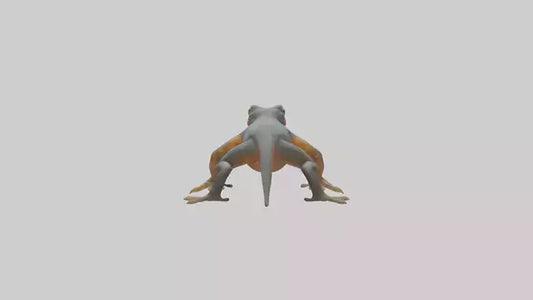 3D model Emperor Newt climbing model VR / AR / low-poly