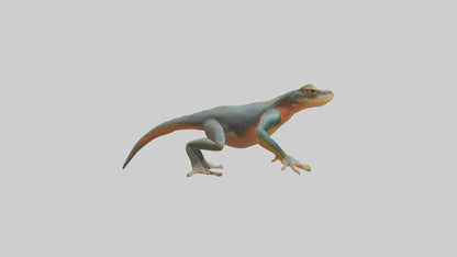 3D model Emperor Newt climbing model VR / AR / low-poly