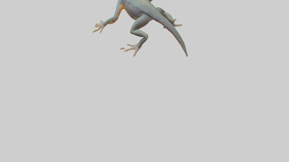 3D model Emperor Newt climbing model VR / AR / low-poly