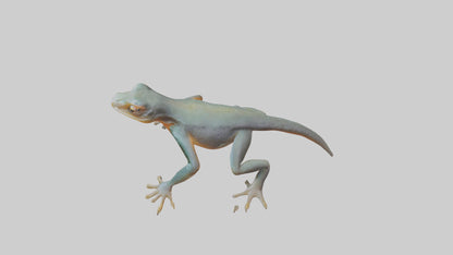 3D model Emperor Newt climbing model VR / AR / low-poly