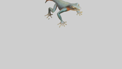 3D model Emperor Newt climbing model VR / AR / low-poly