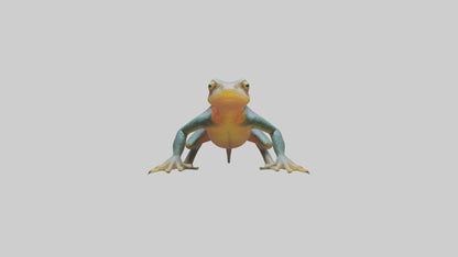 3D model Emperor Newt climbing model VR / AR / low-poly