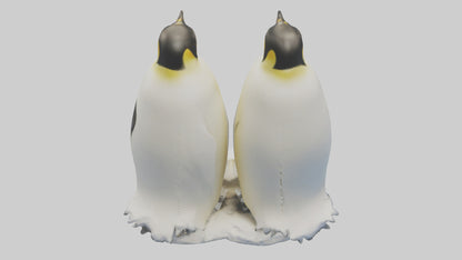 3D model Emperor Penguin nesting model VR / AR / low-poly