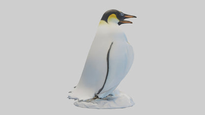 3D model Emperor Penguin nesting model VR / AR / low-poly