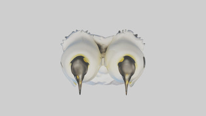 3D model Emperor Penguin nesting model VR / AR / low-poly