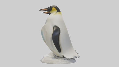 3D model Emperor Penguin nesting model VR / AR / low-poly