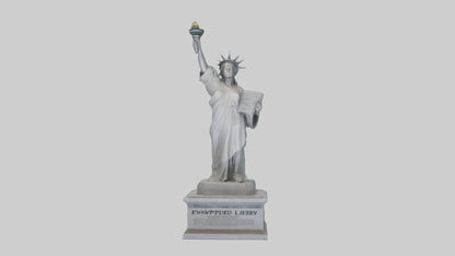 Empowered for Liberty statue model VR / AR / low-poly
