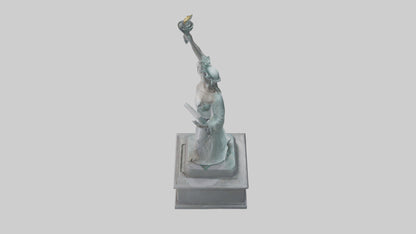 Empowered for Liberty statue model VR / AR / low-poly