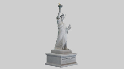Empowered for Liberty statue model VR / AR / low-poly