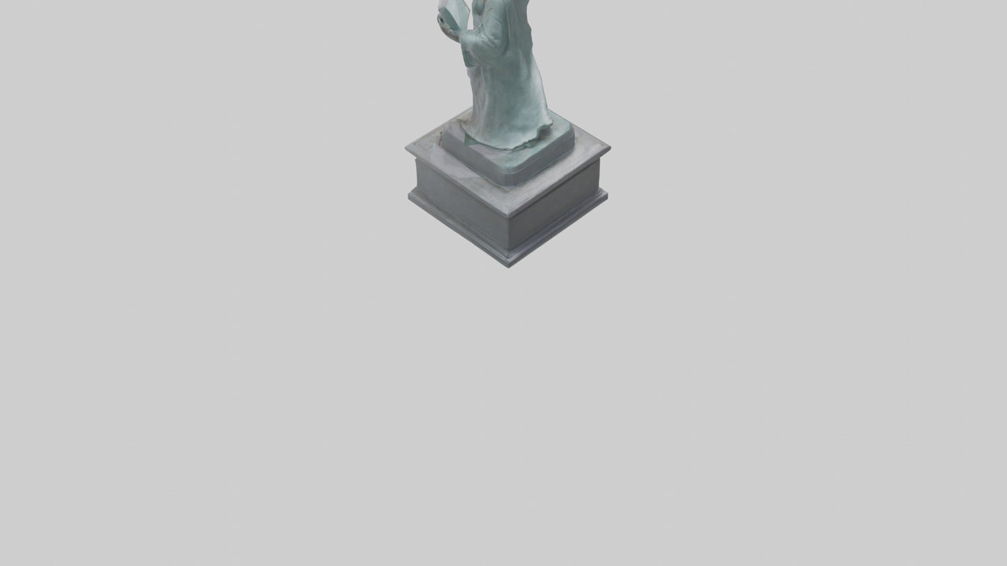 Empowered for Liberty statue model VR / AR / low-poly