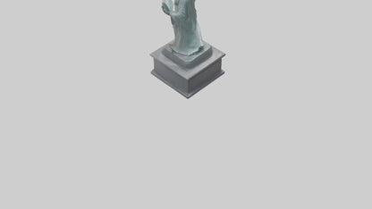 Empowered for Liberty statue model VR / AR / low-poly