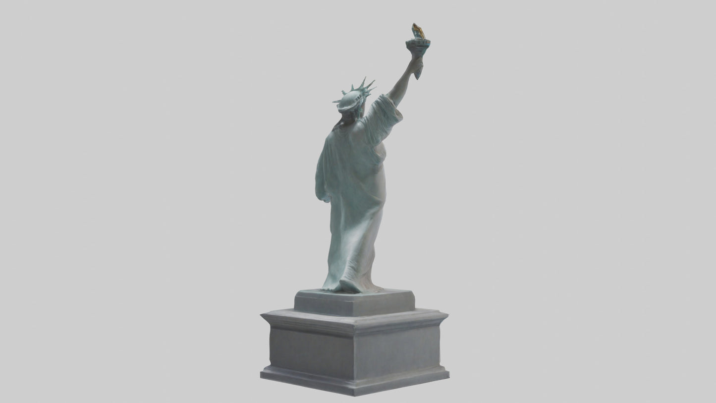 Empowered for Liberty statue model VR / AR / low-poly